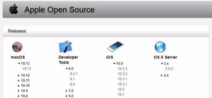 苹果开源 iOS 和 macOS 内核源代码